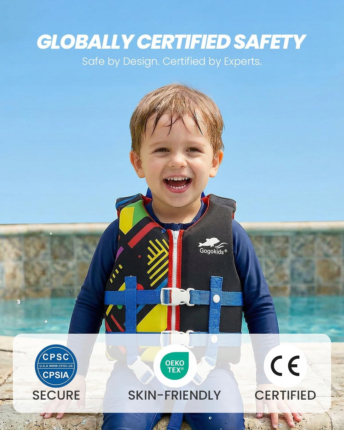 Life jacket Gogokids Neoprene r. S up to 19 kg 2-3 years Manufacturer code 5908456406535