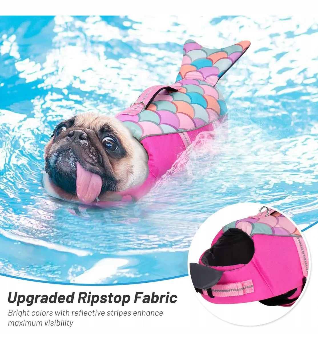 Life jackets for dogs, life jackets. Size L