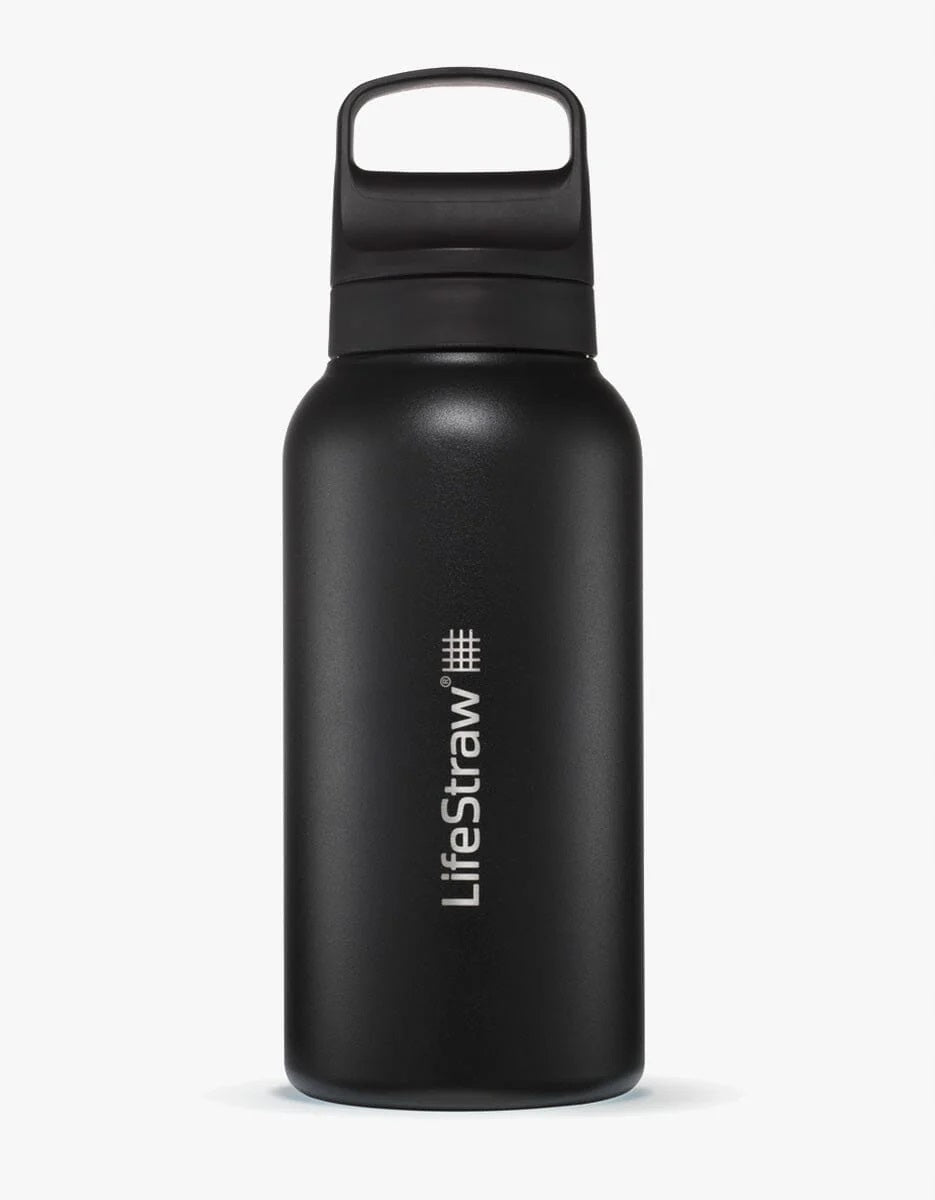 LifeStraw GO 2.0 Stainless Steel Water Bottle Water Filter 1 liter Kyoto Orange Manufacturer code LGV41SORWW