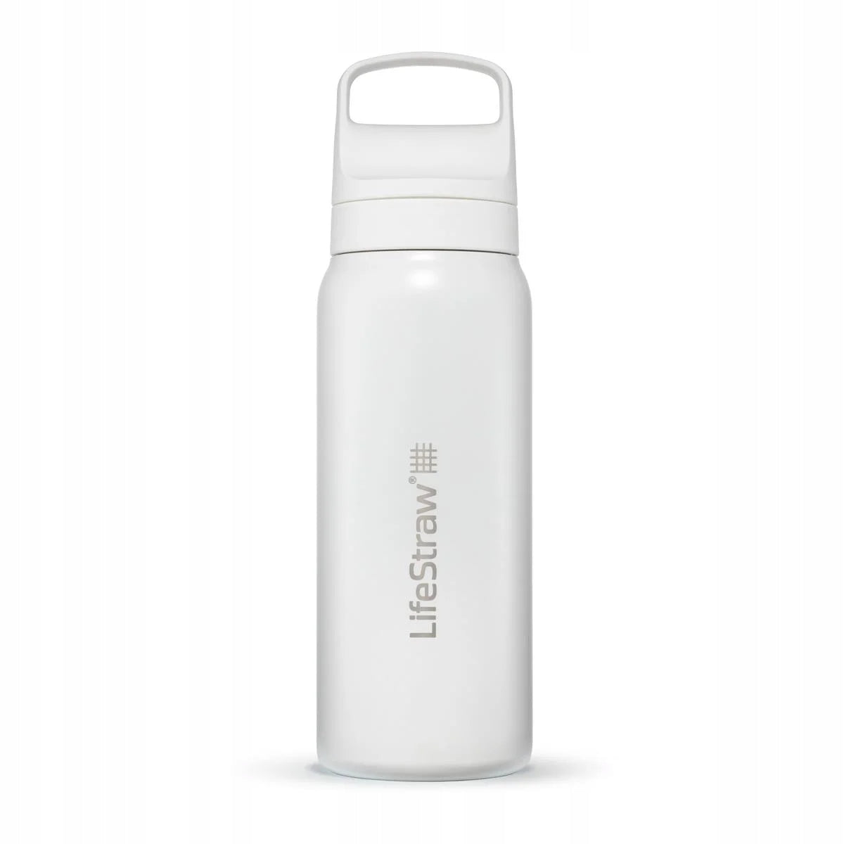 LifeStraw Go 2.0 Thermal Bottle Membrane Carbon Filter 700 ml White