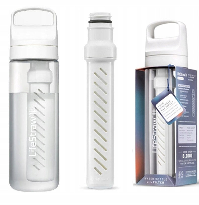 LifeStraw Go 2.0 Water Bottle with Clear Transparent Filter 0,65L