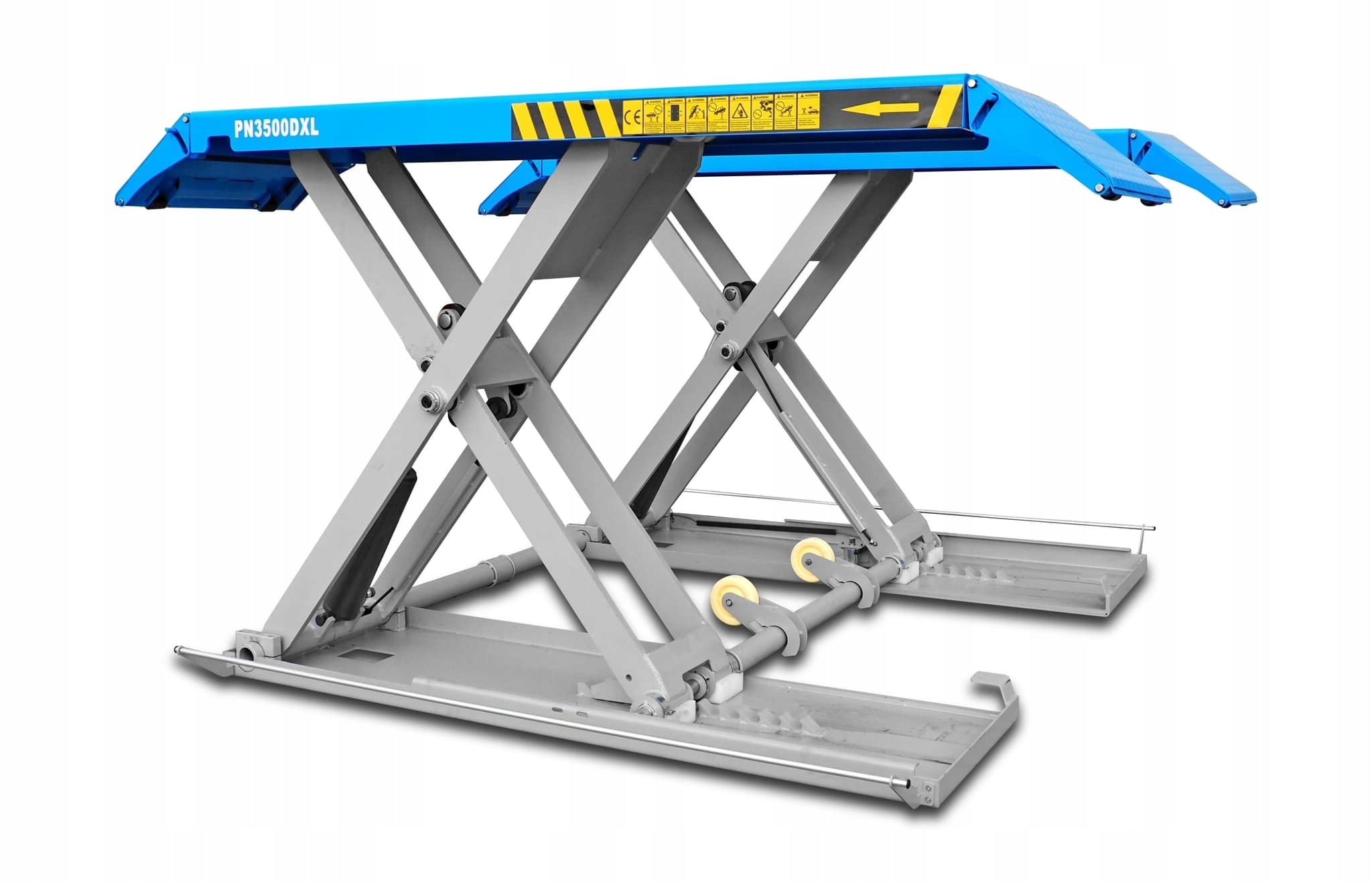 Lift 3.5 t Scissor MOBILE Car 2,2 kW Powerful NORTEC PN3500DXL