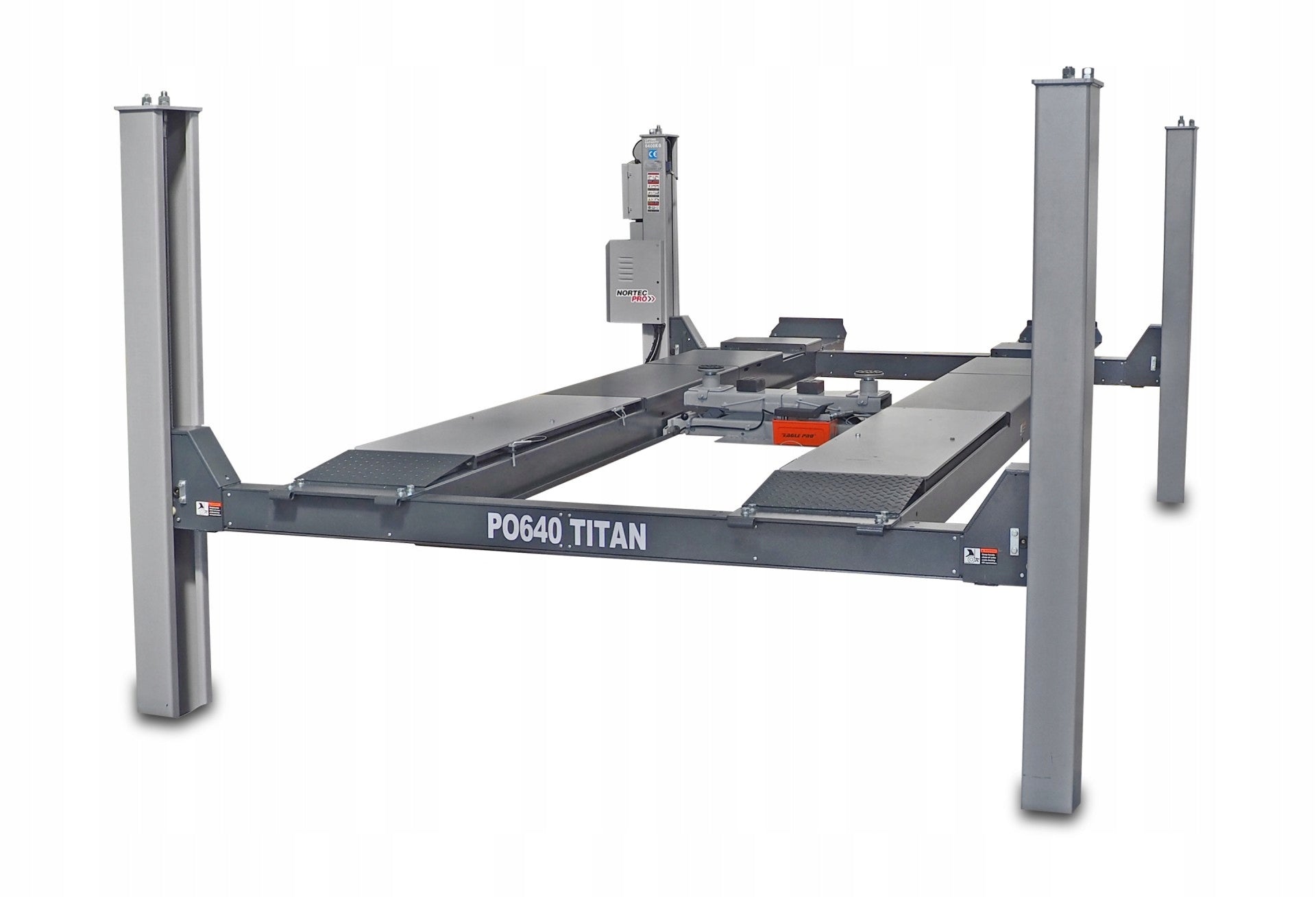 Lift 6,4 t 4 COLUMNS Long under GEOMETRY Platform NORTEC PRO PO640 Manufacturer code NORTEC PRO PO640