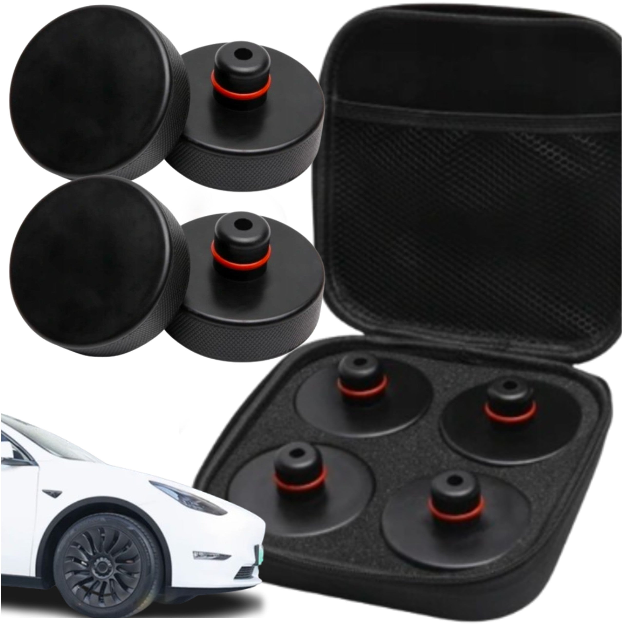 Lift Washers For Tesla 3 Y S RWD X Universal Rubber Suitcase 4pcs
