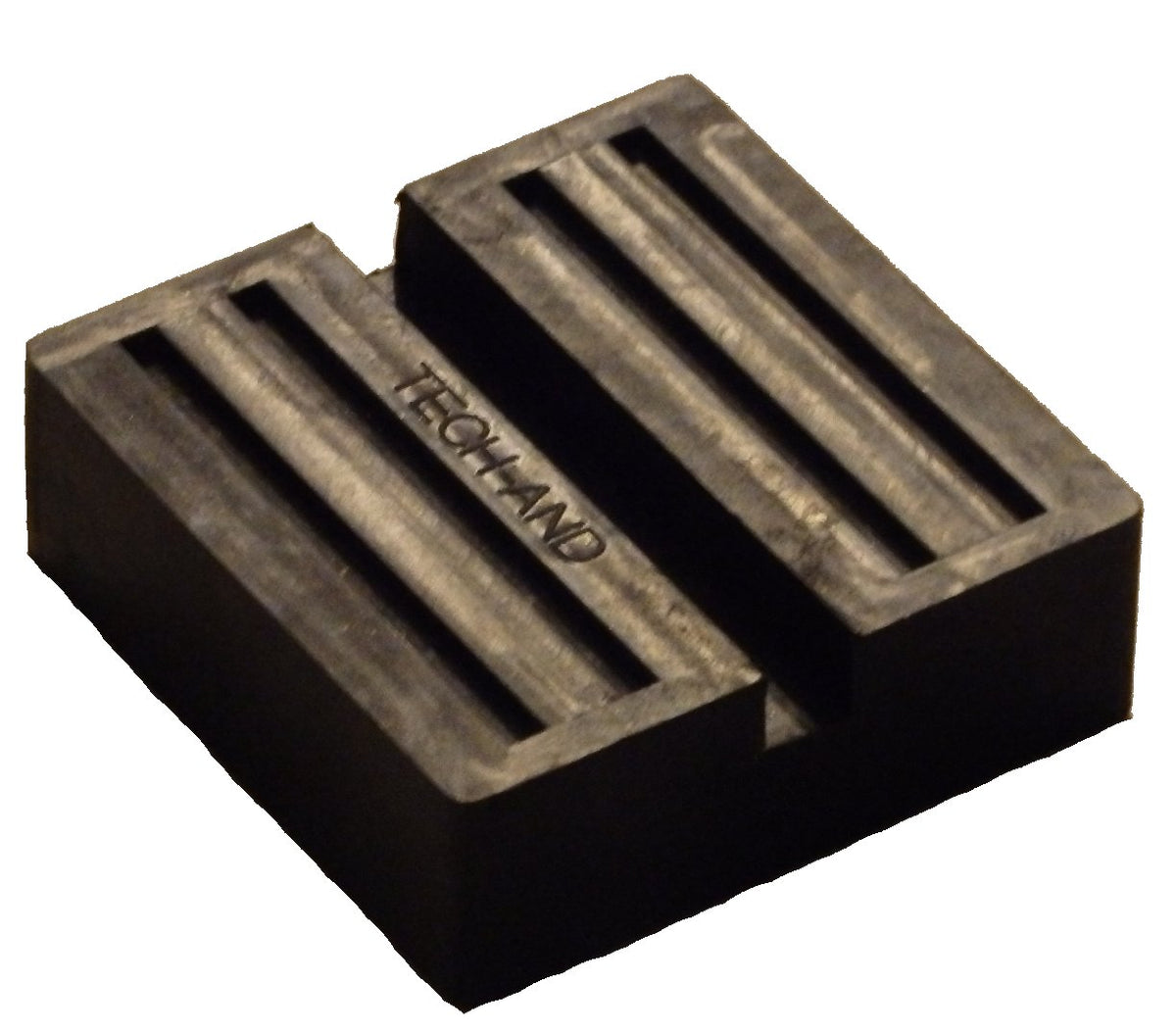 Lift rubber 75x75x25mm with groove