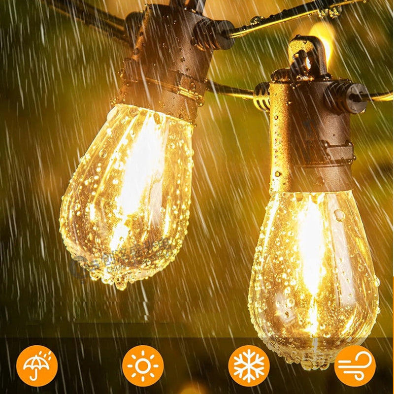 Light Garden Garland 15 M 15x Led - With Remote Control And Dimming Function Brand no brand