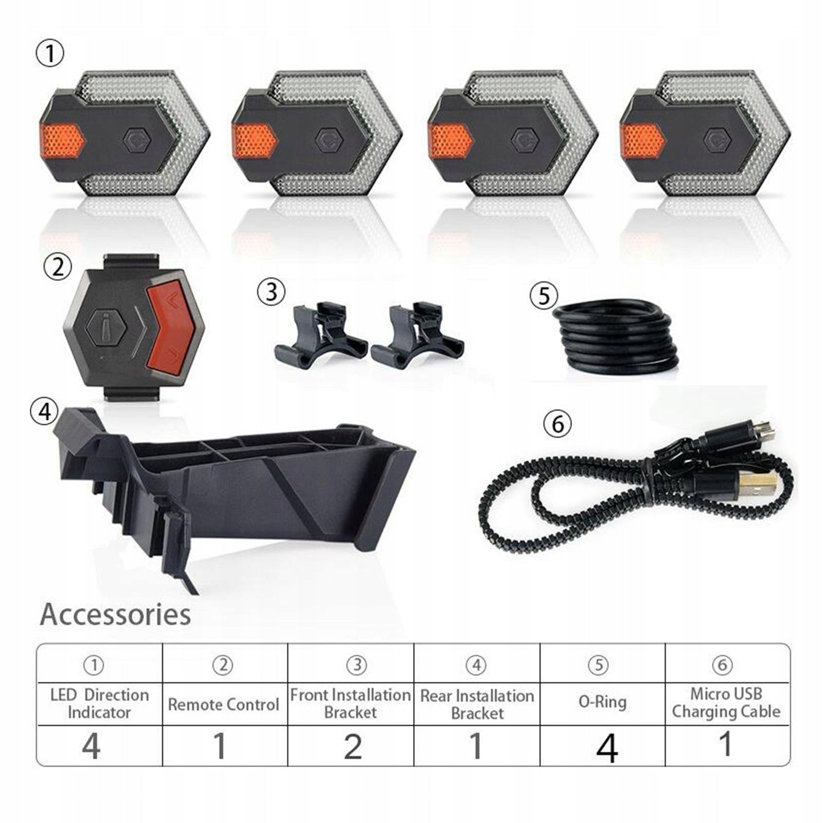 Light Headlight,LED Bike Turn Signals Front Rear Brand no brand