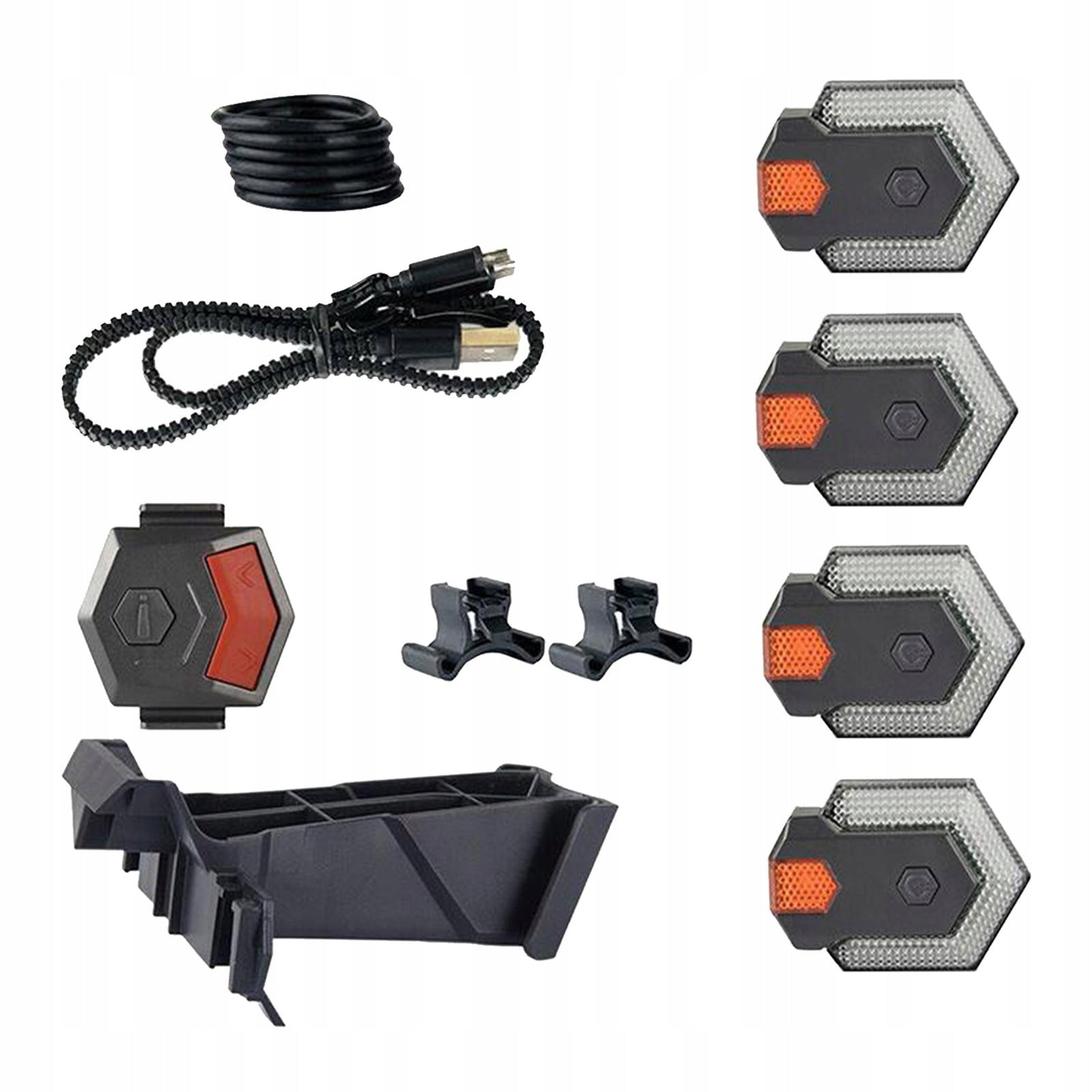 Light Headlight,LED Bike Turn Signals Front Rear Color multicolor