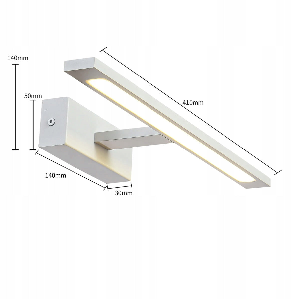 Light Prestige Isla vidutinio baltumo sieninis šviestuvas su IP44 3000K