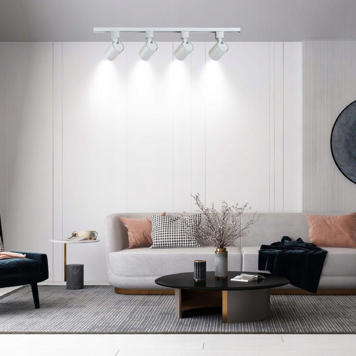 Light Prestige pakabinamas šviestuvas Snow Set 3F, baltas
