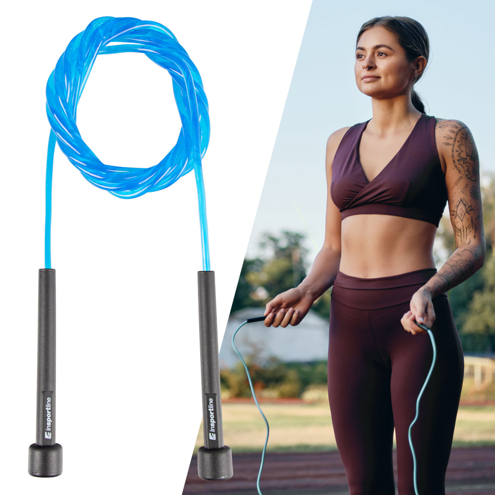 Light fitness skipping rope inSPORTline JumpSpeed Color red