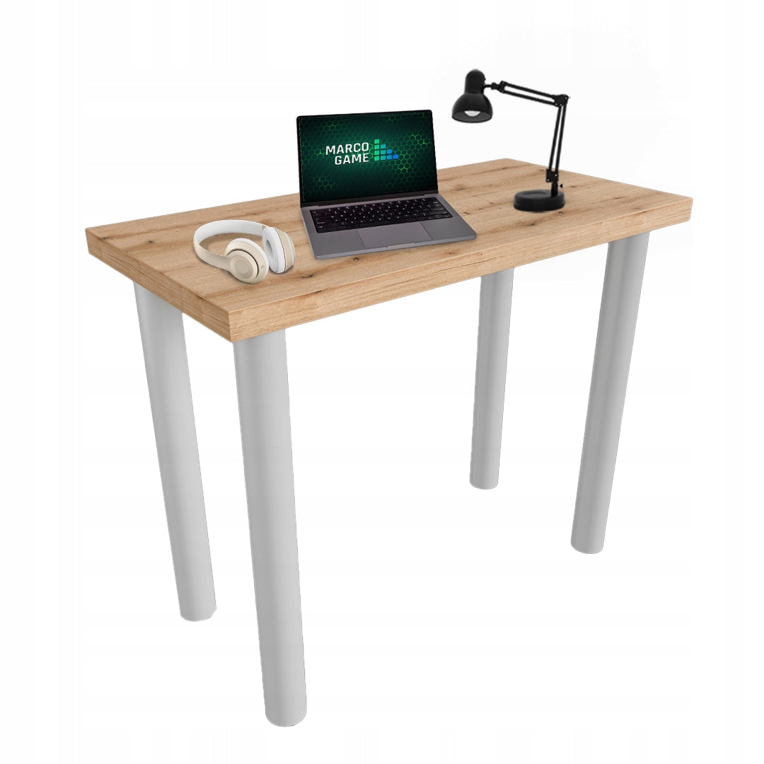 Light industrial desk LOFT MARCO GAME ROCK top oak evoke 80x40cm Brand MARCO GAME