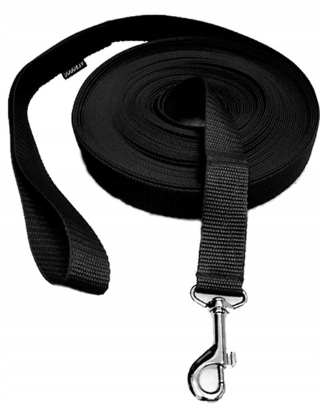 Light leash TRAINING 10m/2,5cm - collar M - colours to choose from Kind training rope