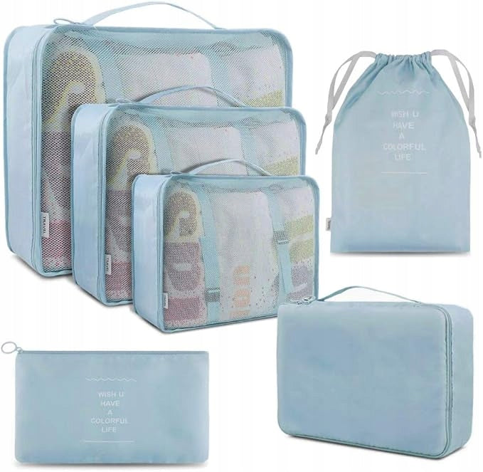 Lightweight 6-Piece Packing Organizer- Erliway