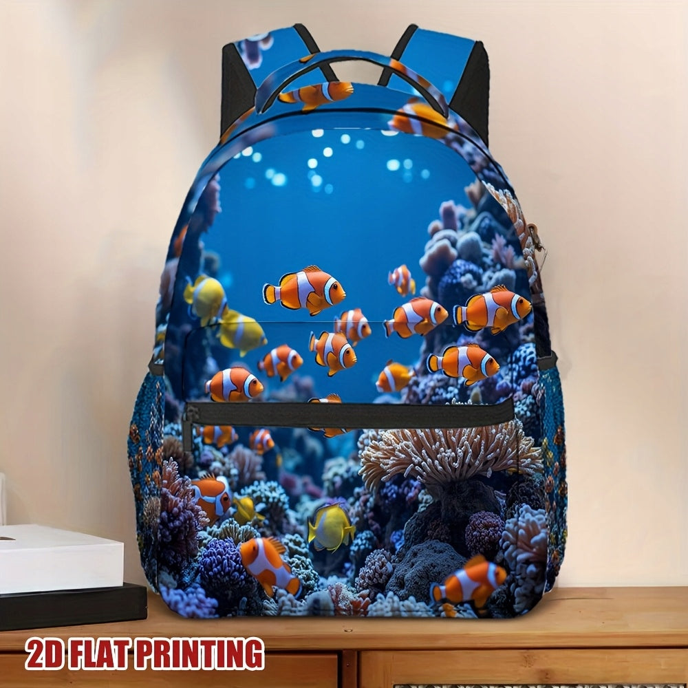 Lightweight Durable Fun Functional Guinea Pig Print Backpack for Students