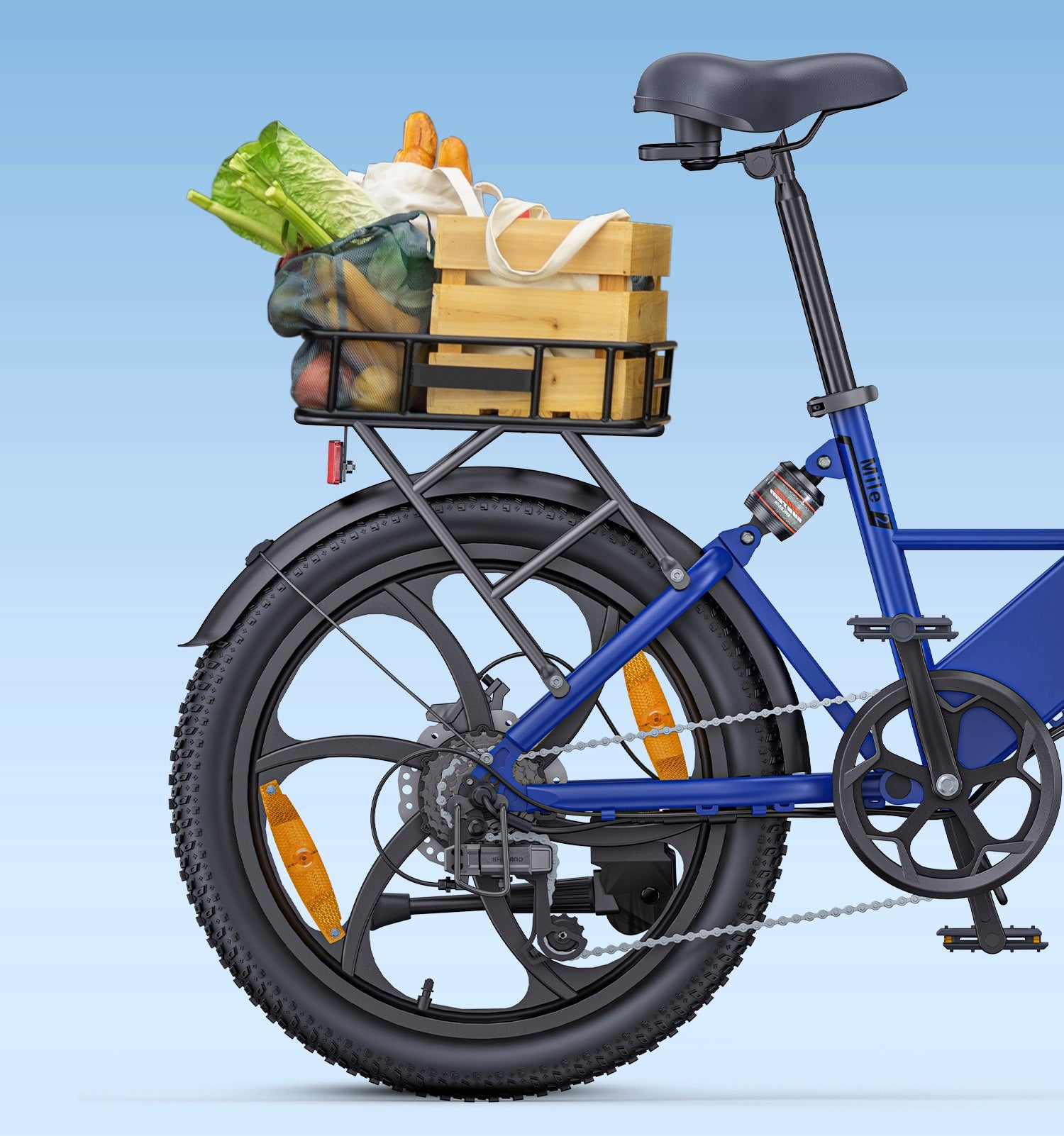 Lightweight Folding Electric Bike HillMiles Mile2 36V 100km 250W 13Ah 20×3" Brand HillMiles
