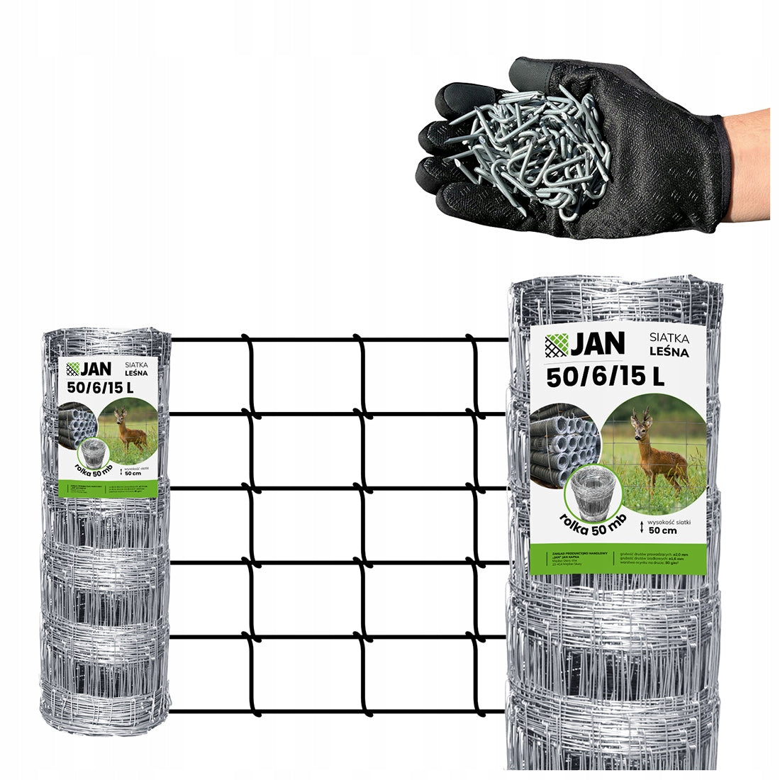 Lightweight Forest Fence Mesh 50/6/15 L 50MB Low and Cheap for Garden