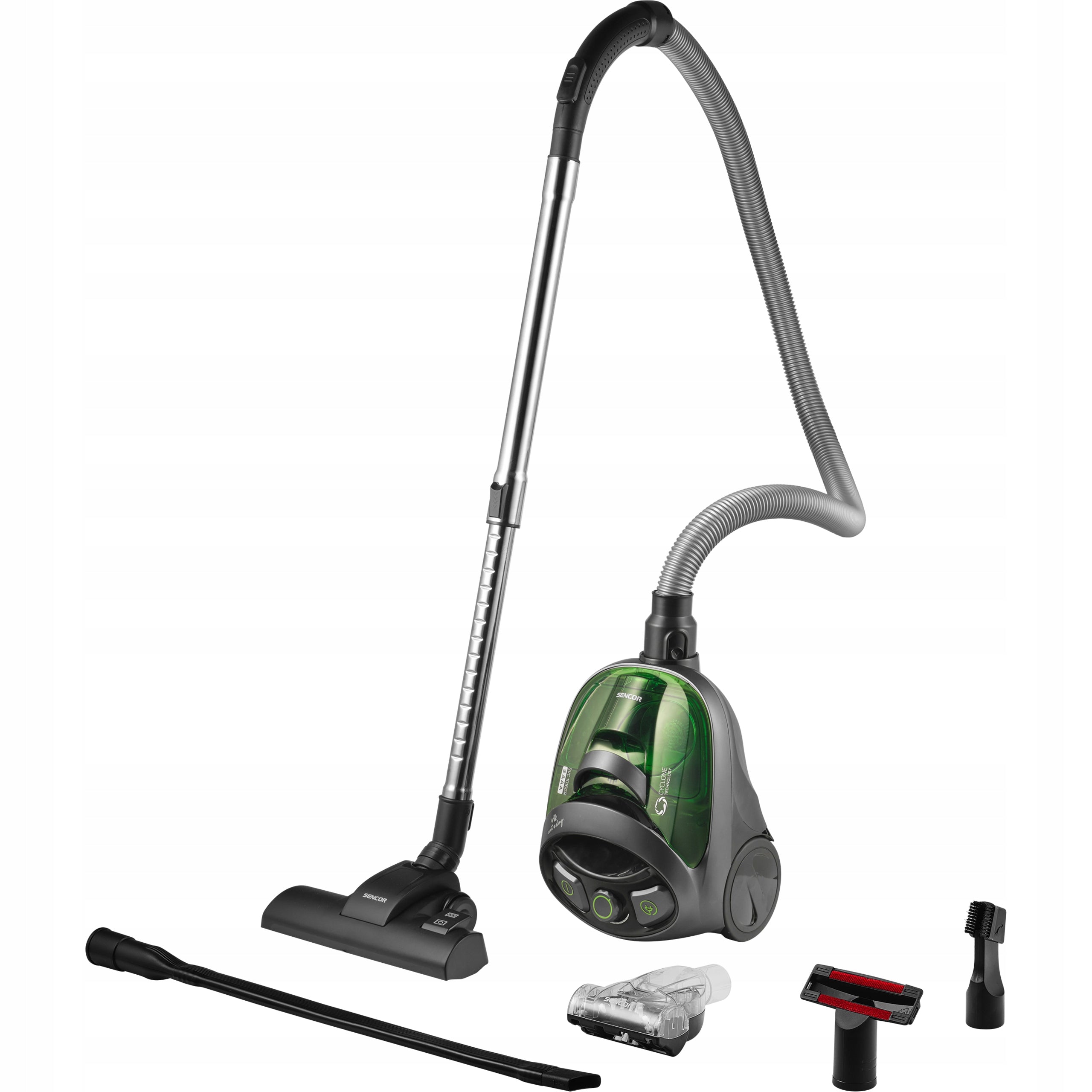 Lightweight POWERFUL Bagless Vacuum Cleaner Sencor SVC 1016GR Black 800W EPA E12