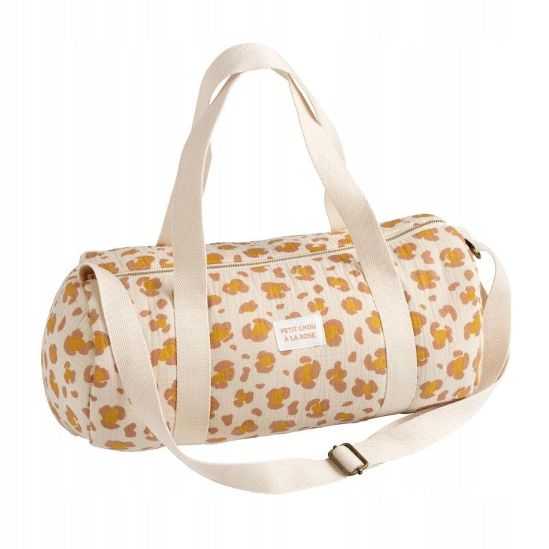 Lightweight Stylish Leopard Print Muslin Bag Petit Chou Sauthon Sauthon