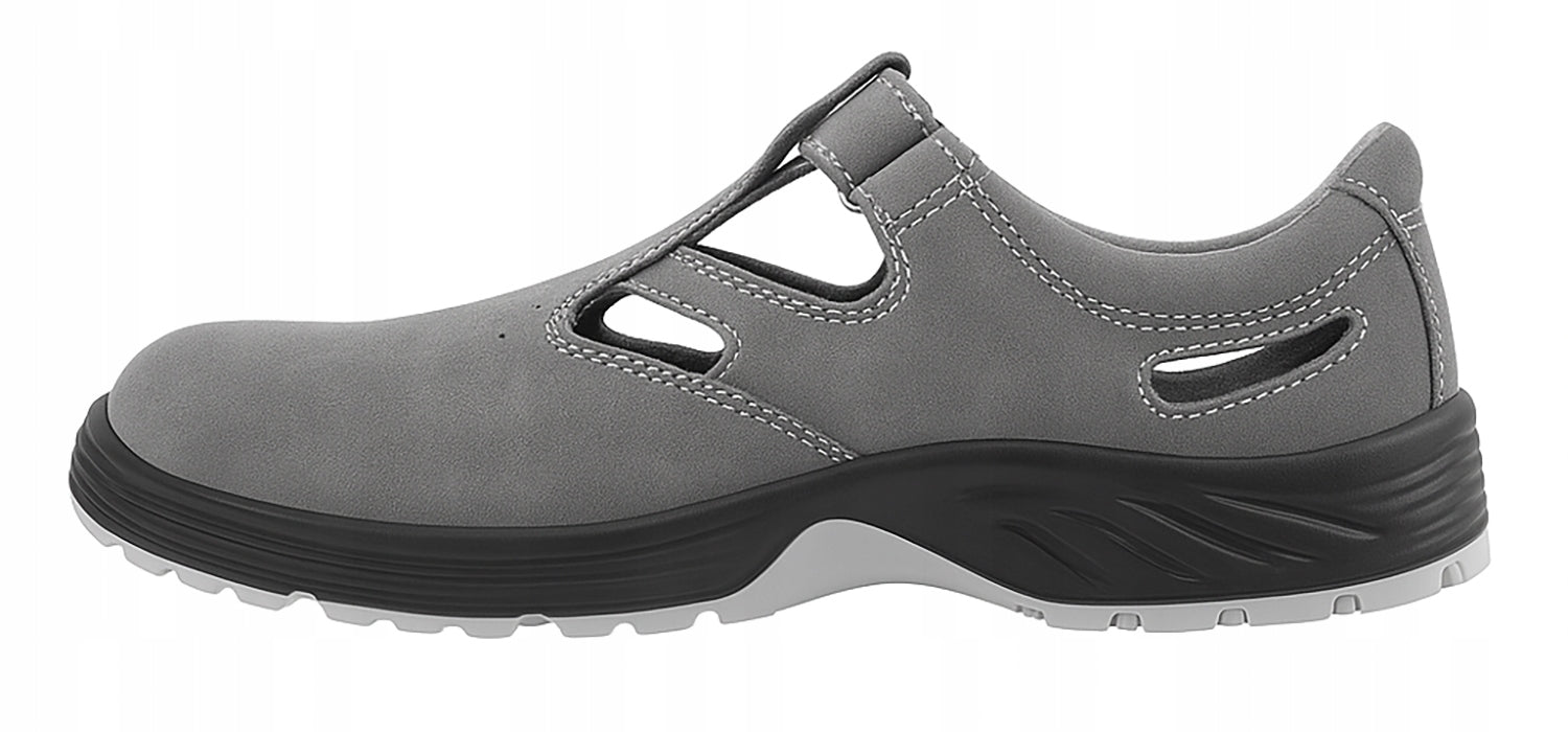 Lightweight WORK SHOES SANDALS S1 302 Protective with TOE CAP Men's Health & Safety GREY Manufacturer code VELCRO S1