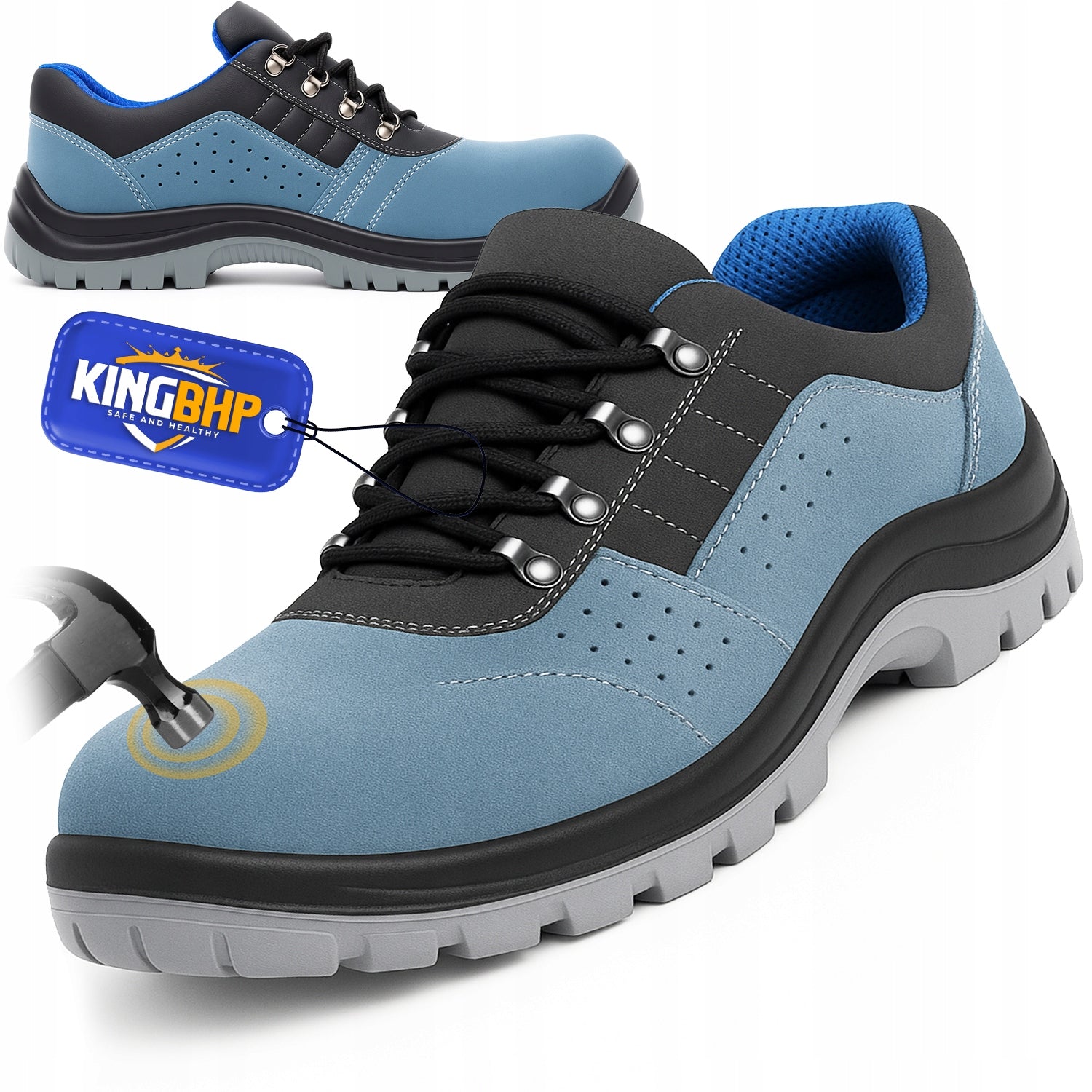 Lightweight Work Shoes Safety Shoes VELO S1 Ventilated STEEL TOE CAP