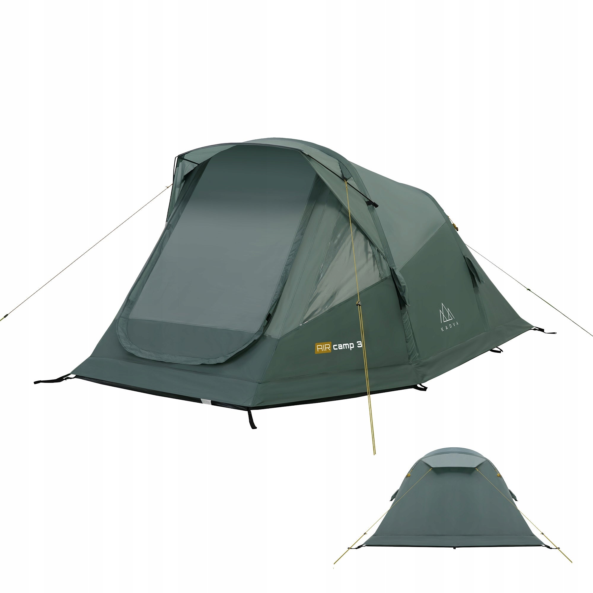 Lightweight camping tent for 3 persons KADVA AIRcamp 3 HIKING WATERPROOF