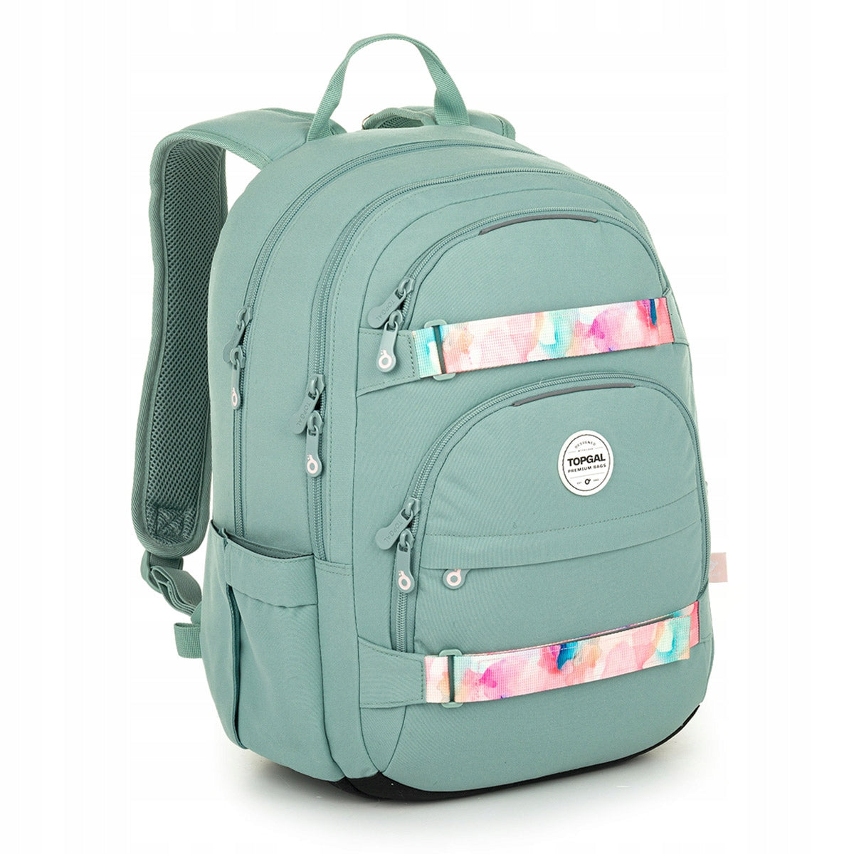 Lightweight mint youth backpack Topgal VIKI 25030 5-6 class, high school