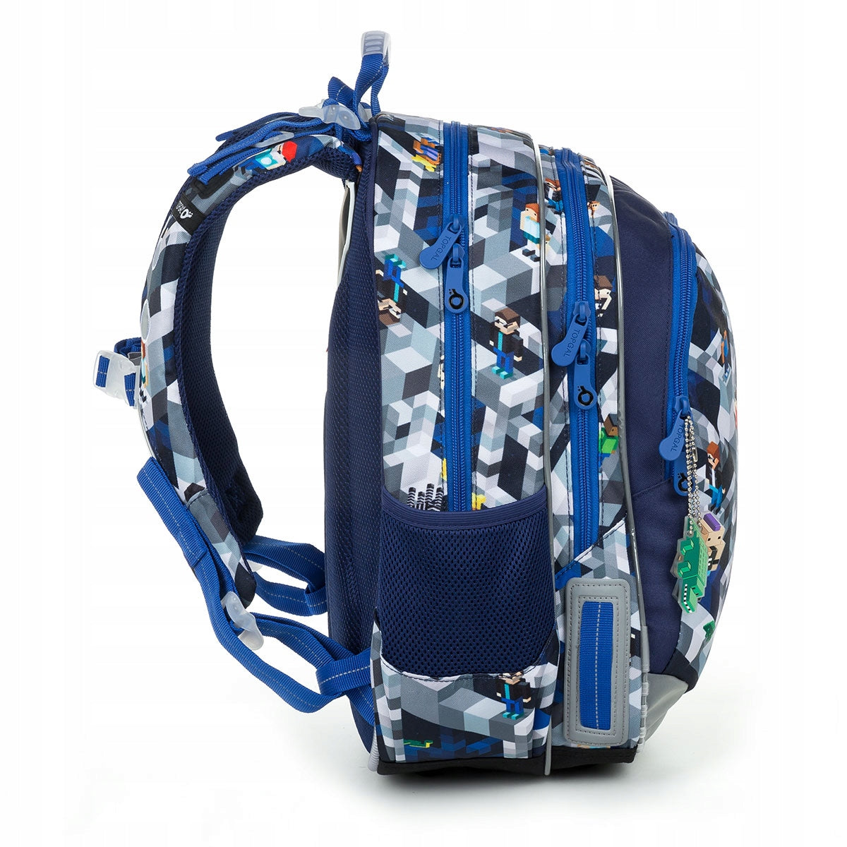 Lightweight school backpack for boys 1-4 class Topgal ELLY 19014 PixelArt Brand Topgal