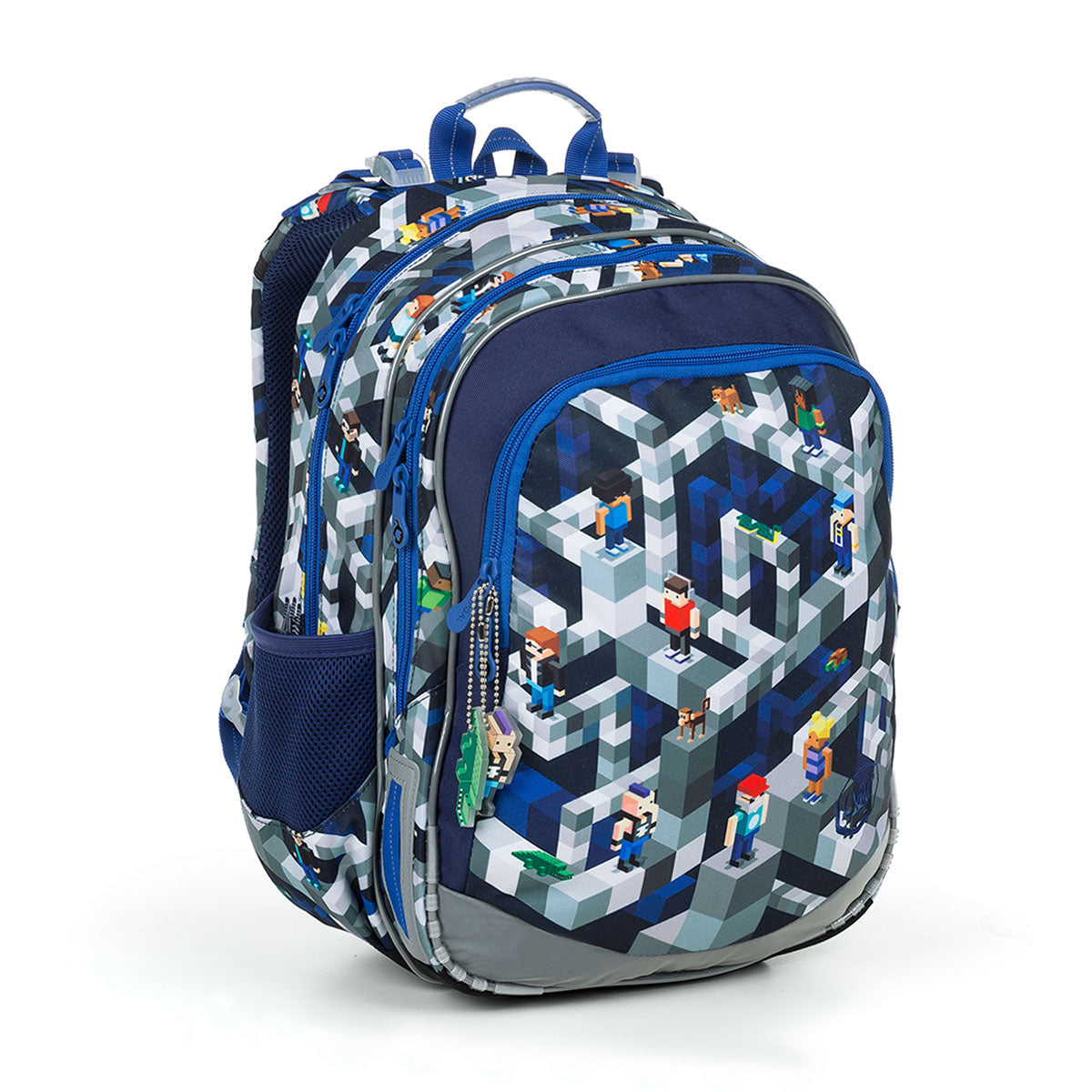 Lightweight school backpack for boys 1-4 class Topgal ELLY 19014 PixelArt