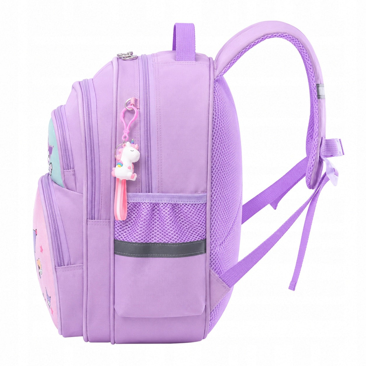Lightweight school backpack satchel for a child, backpack for a girl, KUROMI Manufacturer code 3k-kuromi