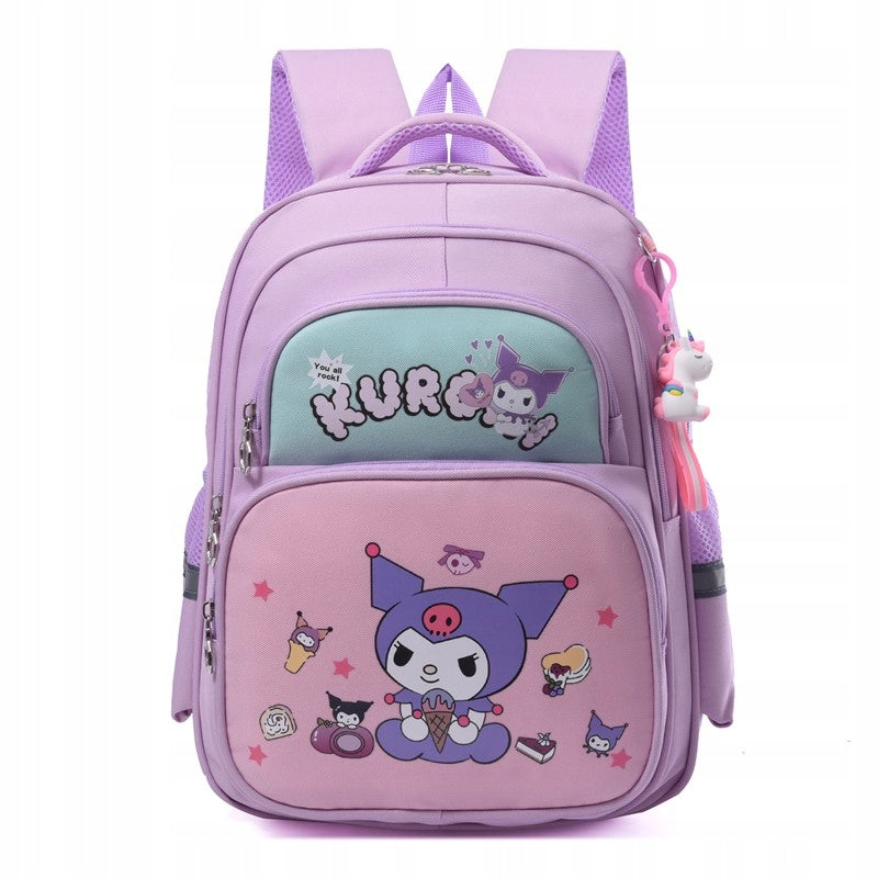 Lightweight school backpack satchel for a child, backpack for a girl, KUROMI Packaging status original