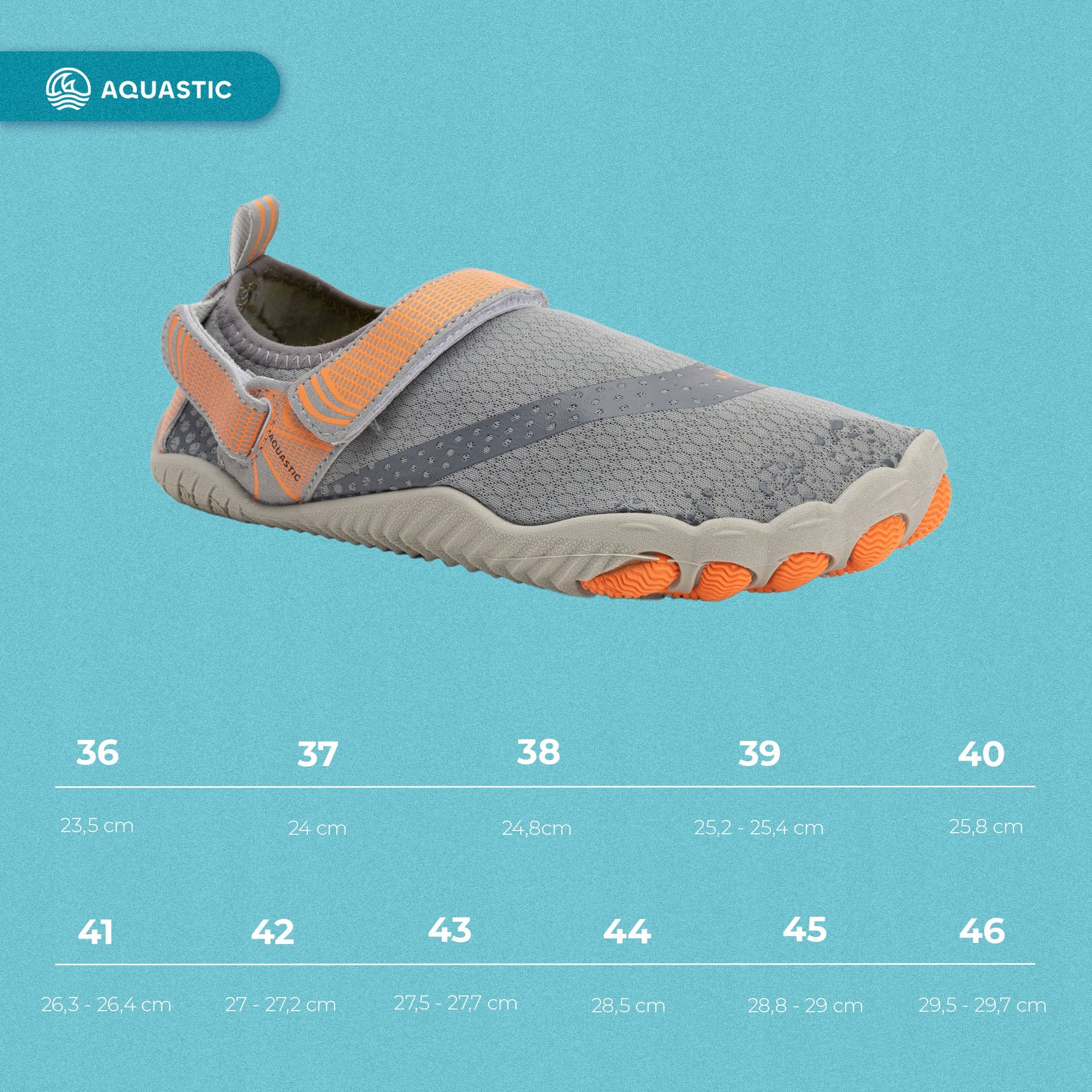 Lightweight water shoes AQUASTIC Aqua BAREFOOT for BEACH ECHINACEA STONES 40 EU Manufacturer code Buty do wody WS083