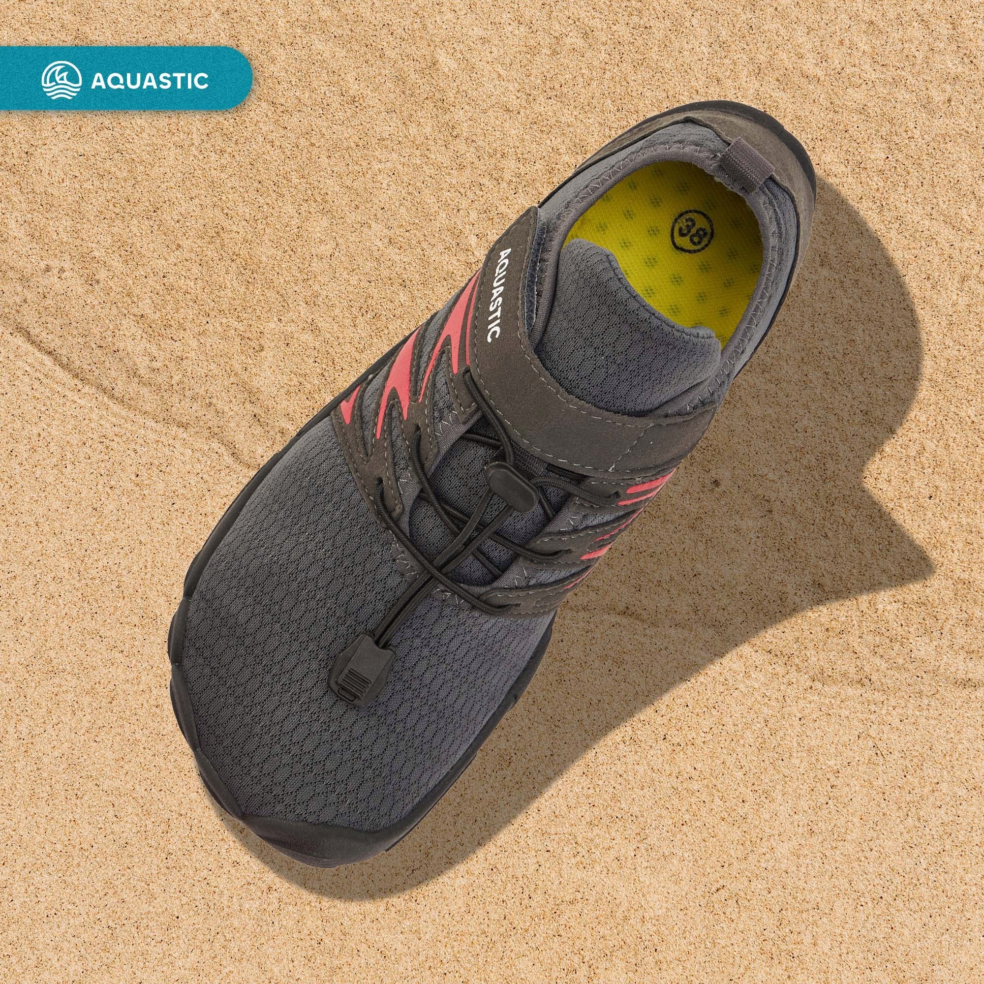 Lightweight water shoes AQUASTIC Mayor BAREFOOT for BEACH ECHINACEA STONES 40 Kind shoes