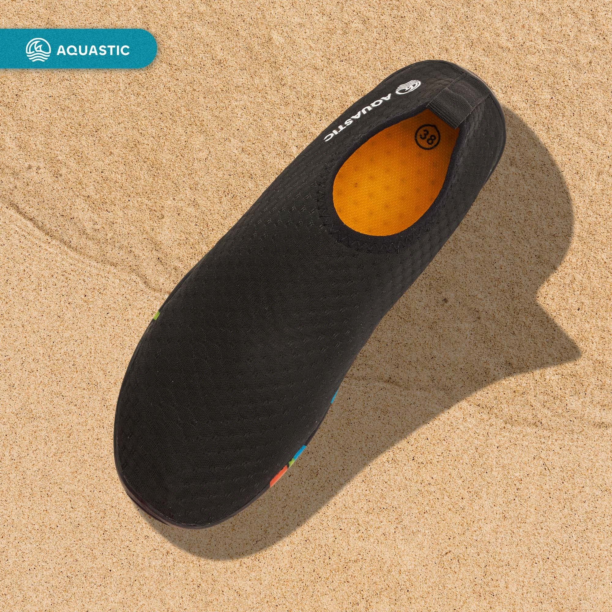 Lightweight water shoes AQUASTIC Panam BAREFOOT for BEACH ECHINACEA STONES 43 Kind shoes