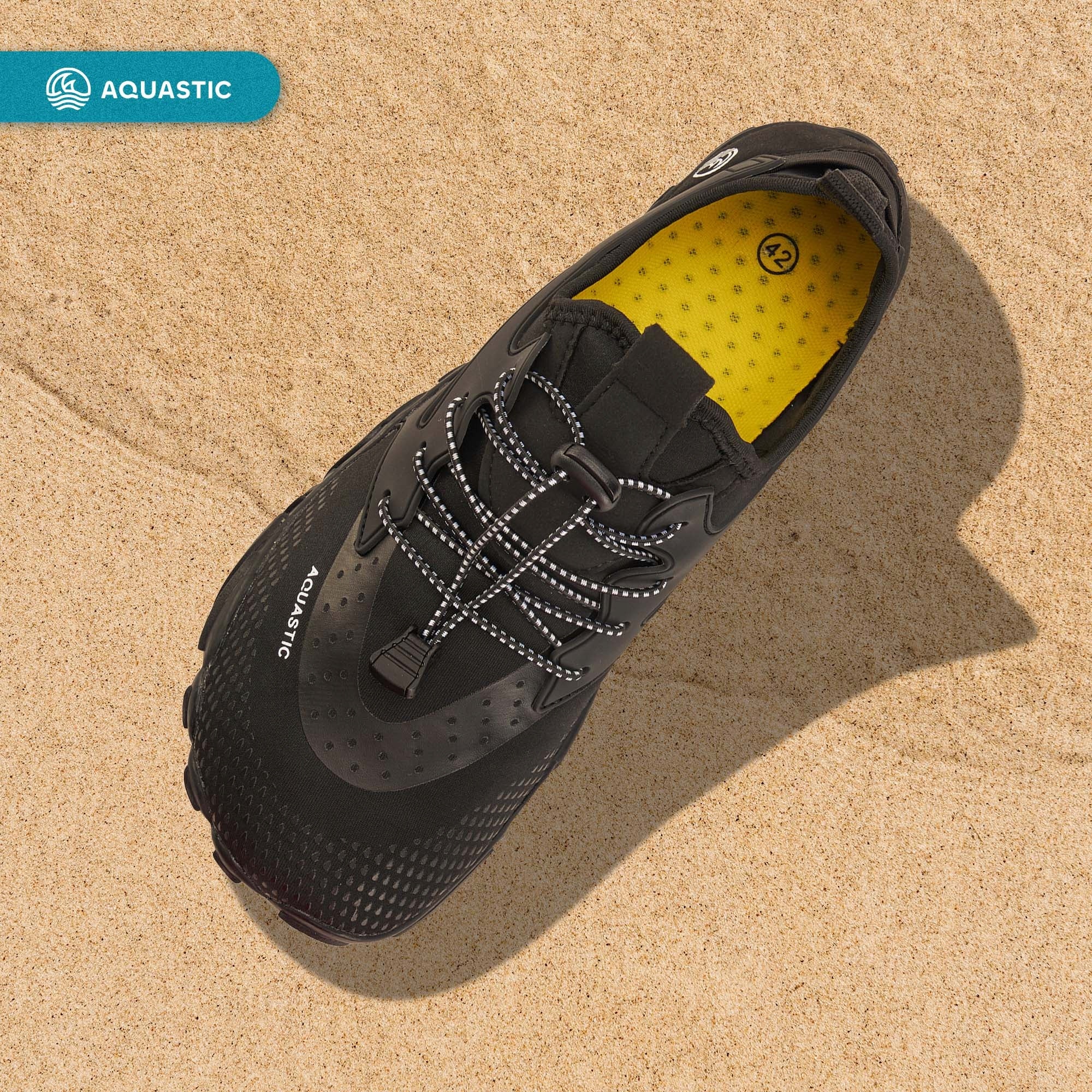 Lightweight water shoes AQUASTIC Saros BAREFOOT for BEACH ECHINACEA STONES 42 Kind shoes