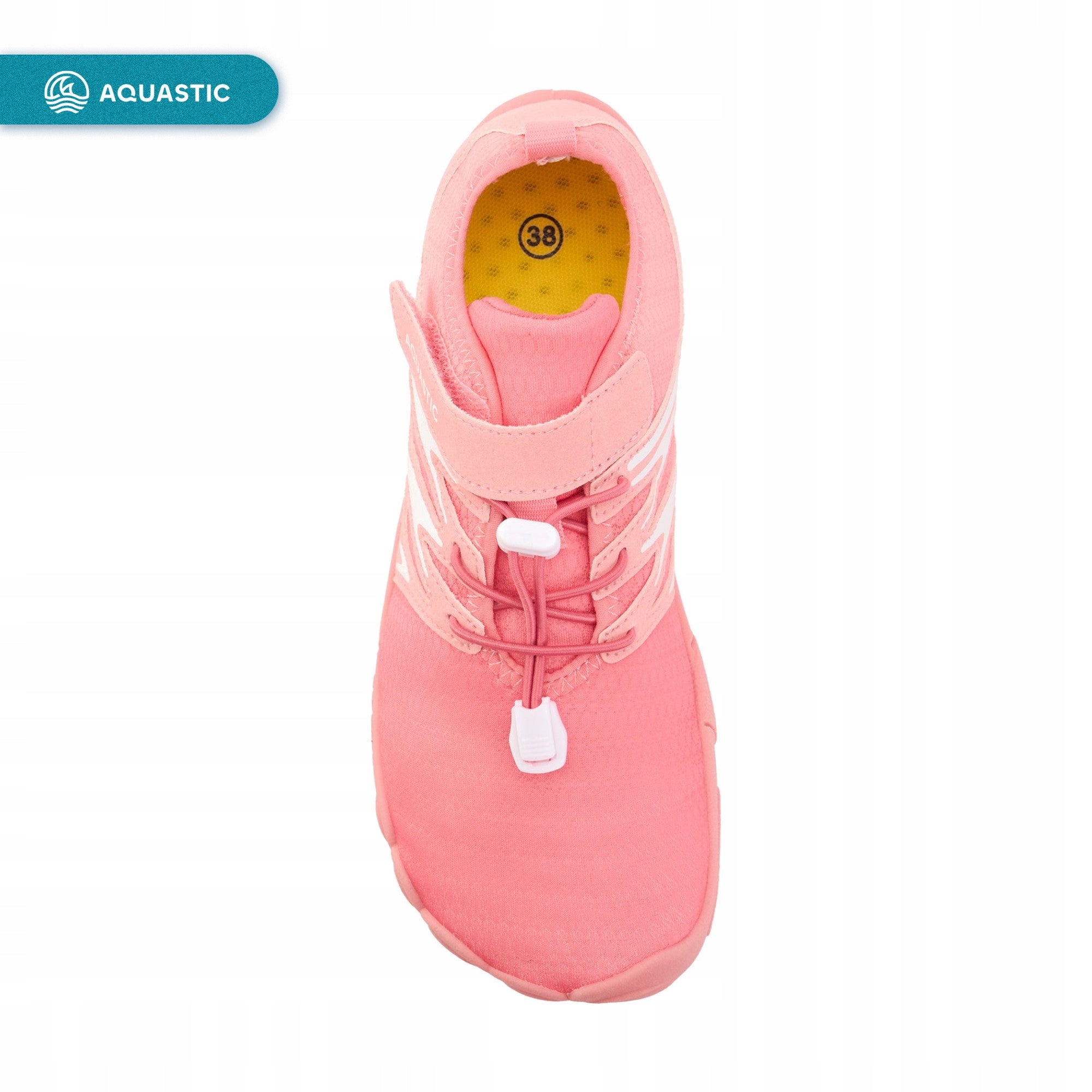 Lightweight women's water shoes AQUASTIC Mayor BAREFOOT BEACH STONES REEF 40 Color pink