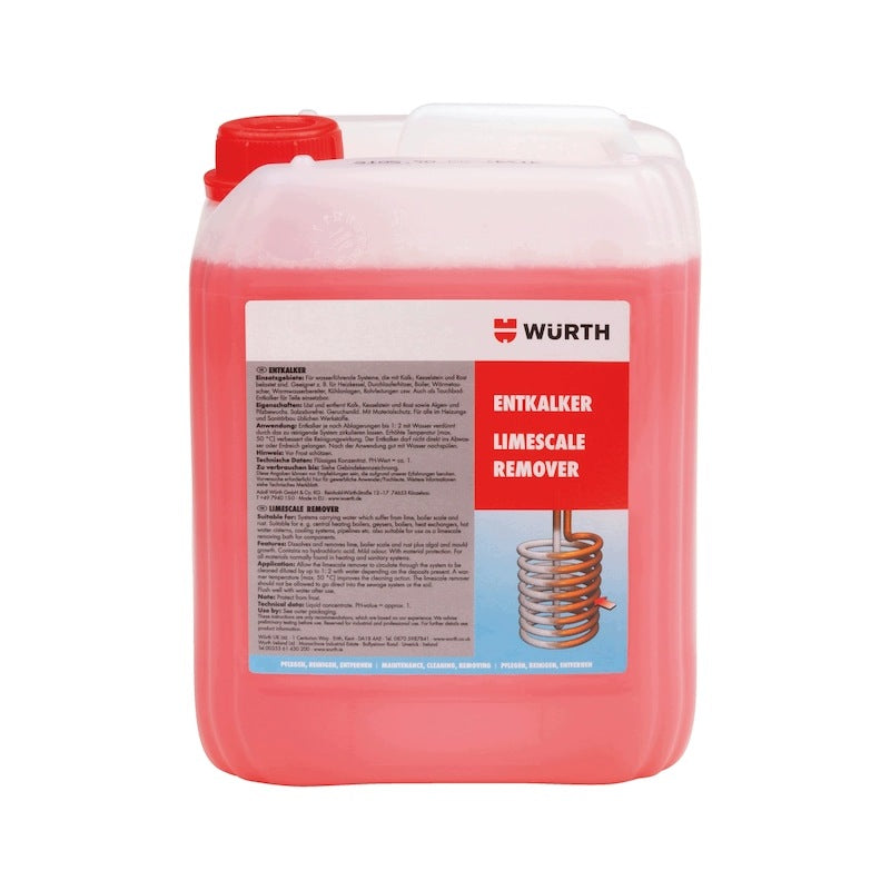 Lime sludge remover DECALCIFICATION AGENT 5LITREW - Wurth