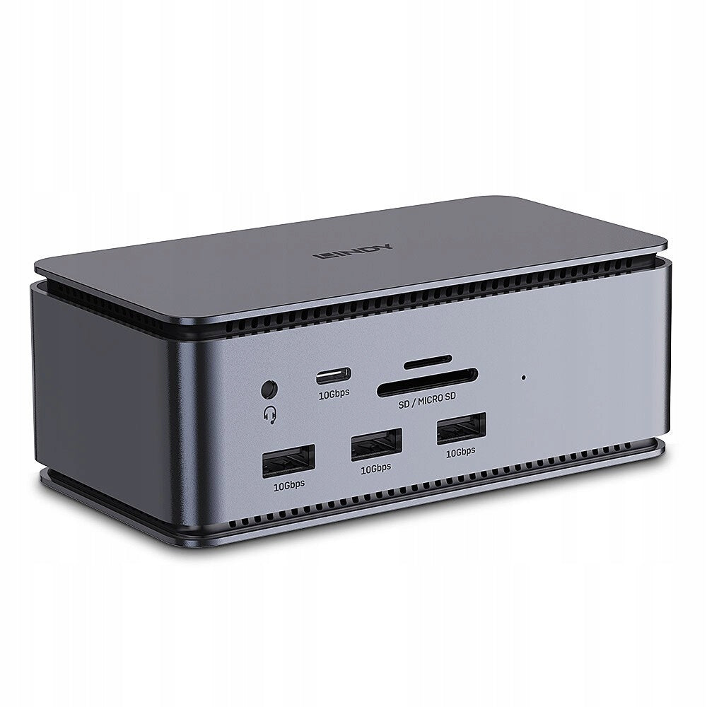 Lindy 43372 docking station USB4 anthracite