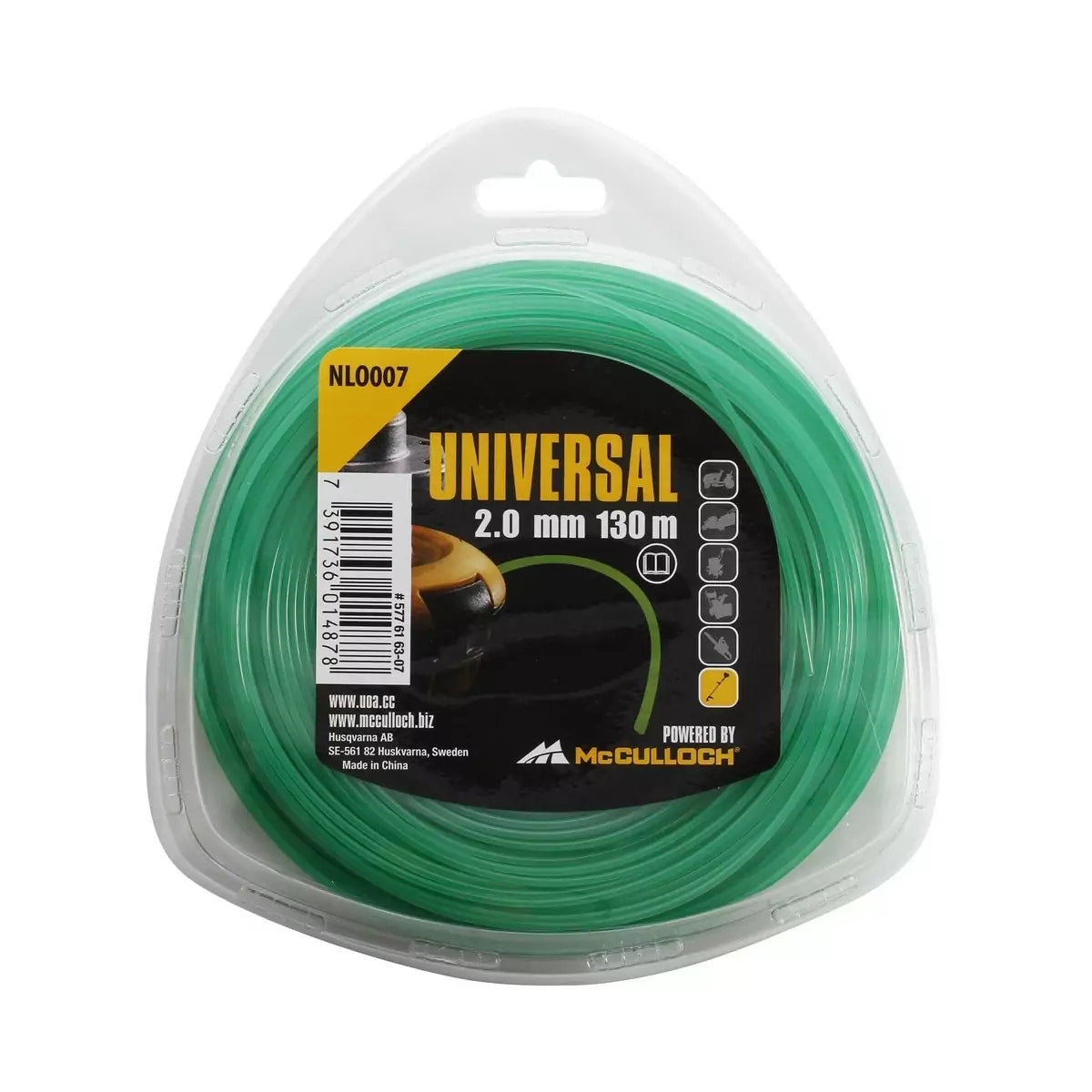 Line line for trimmers Husqvarna Mcculloch Universal 2,0 mm 130 m EAN (GTIN) 7391736014878
