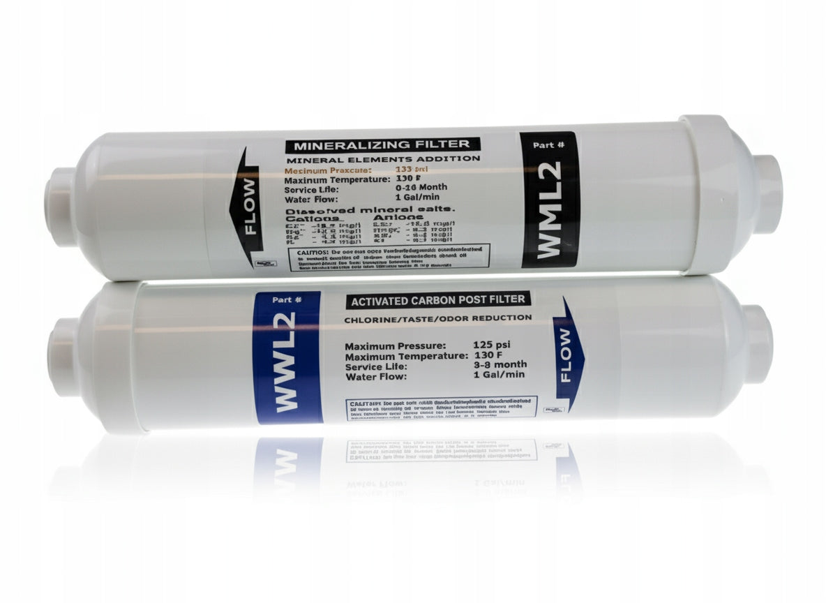 Linear cartridges for reverse osmosis WWL2 and WML2 mineral and carbon RO EAN (GTIN) 5903819643565