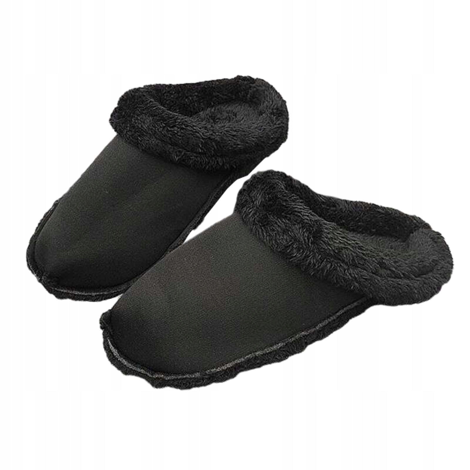 Liner Plush Slippers Cover Slippers Liner Thick Washable Clogs 28cm black
