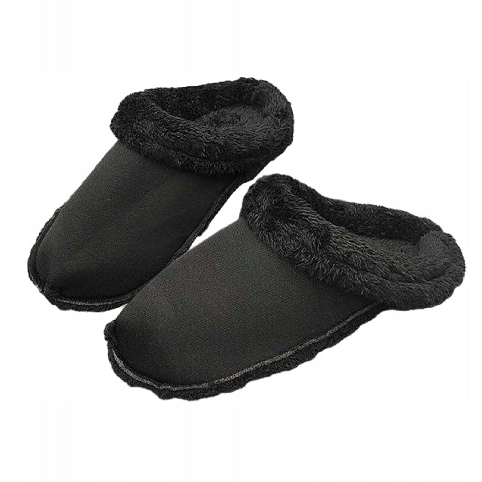 Liner Warm Slipper Cover Slippers Liner Multi Function Reusable 22cm black