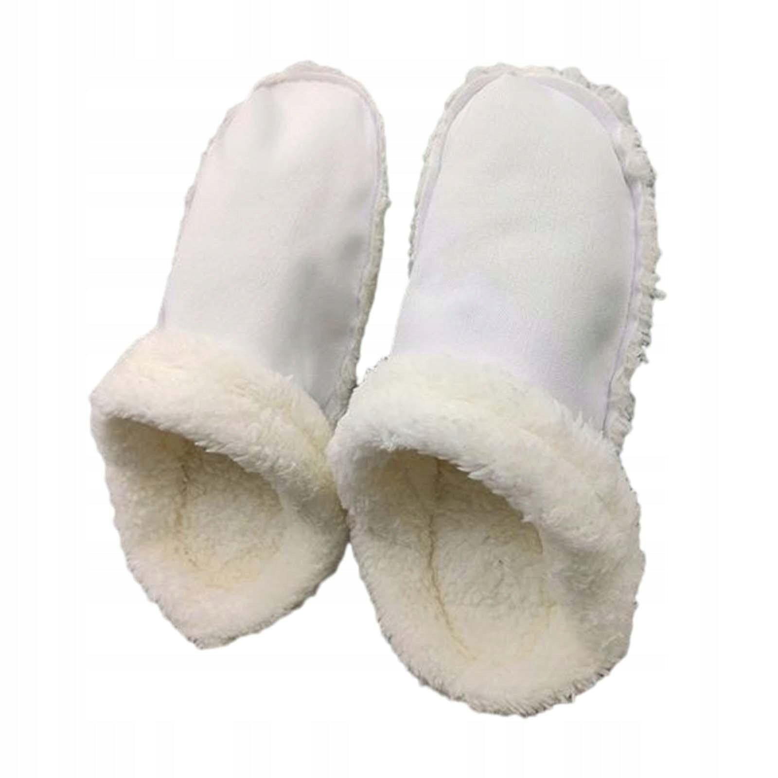 Liner Warm Slipper Cover Slippers Liner Multi Function Reusable 25cm white