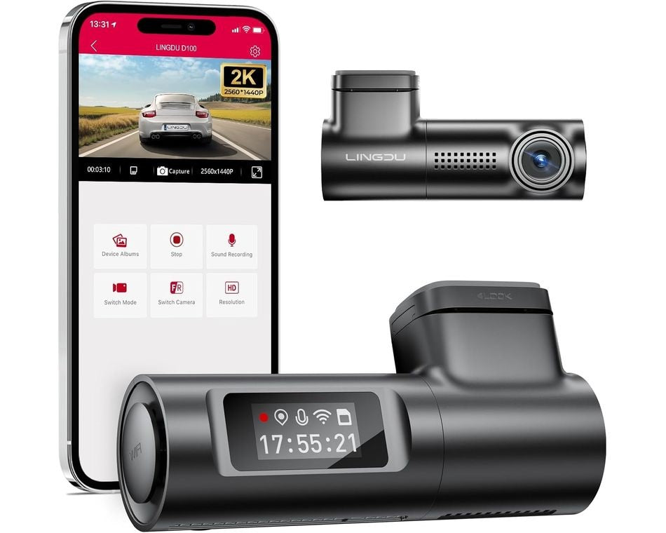 Lingdu Video Recorder D100 Full HD 2K WiFi G-Sensor Night