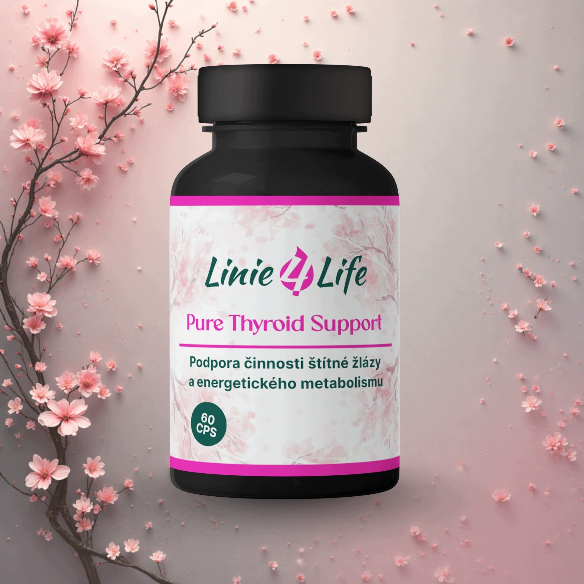 Linie4life PURE THYROID – podpora štítné žlázy, regulace hormonů 60 dní