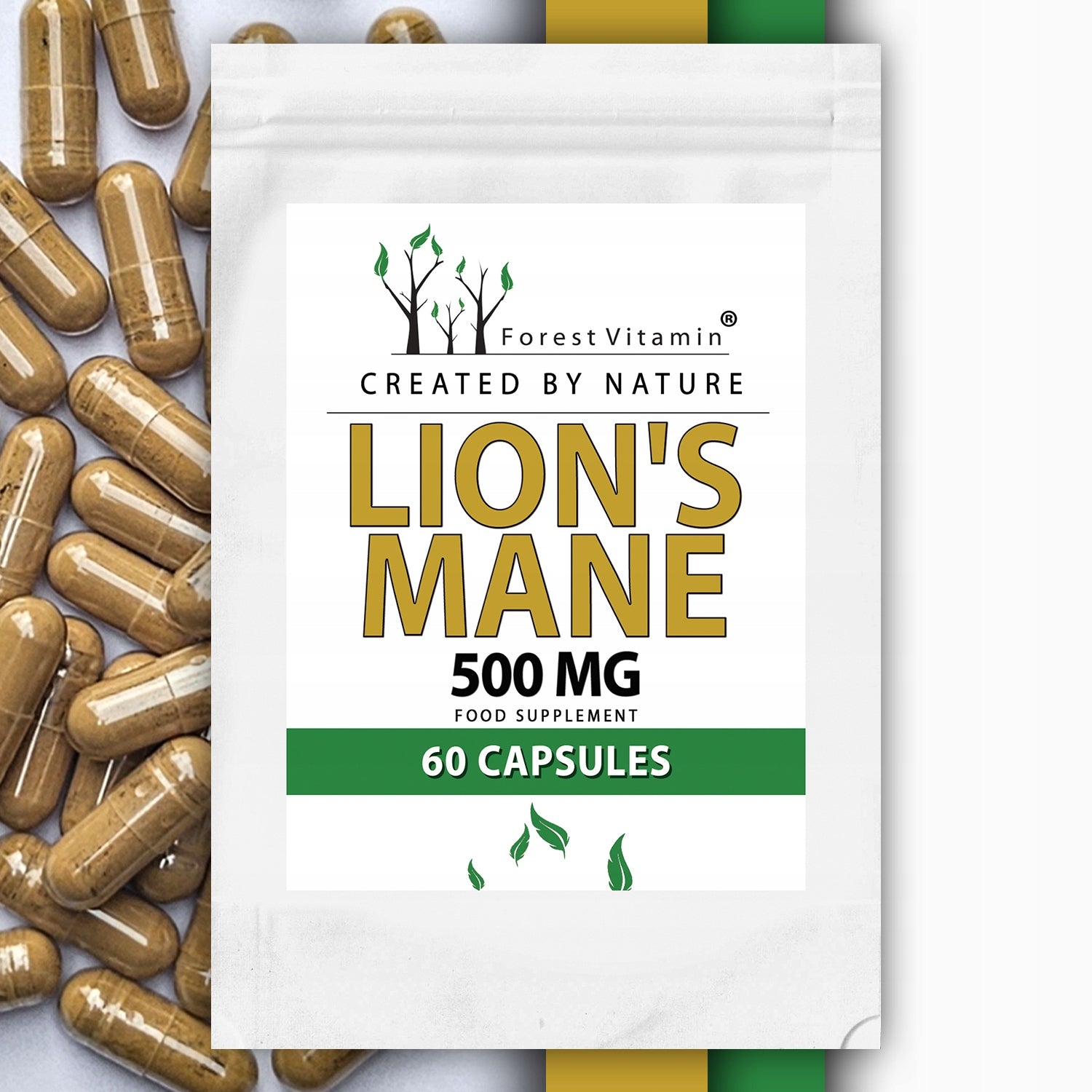 Lion's mane capsules 500 mg 60 capsules LION'S MANE Forest Vitamin