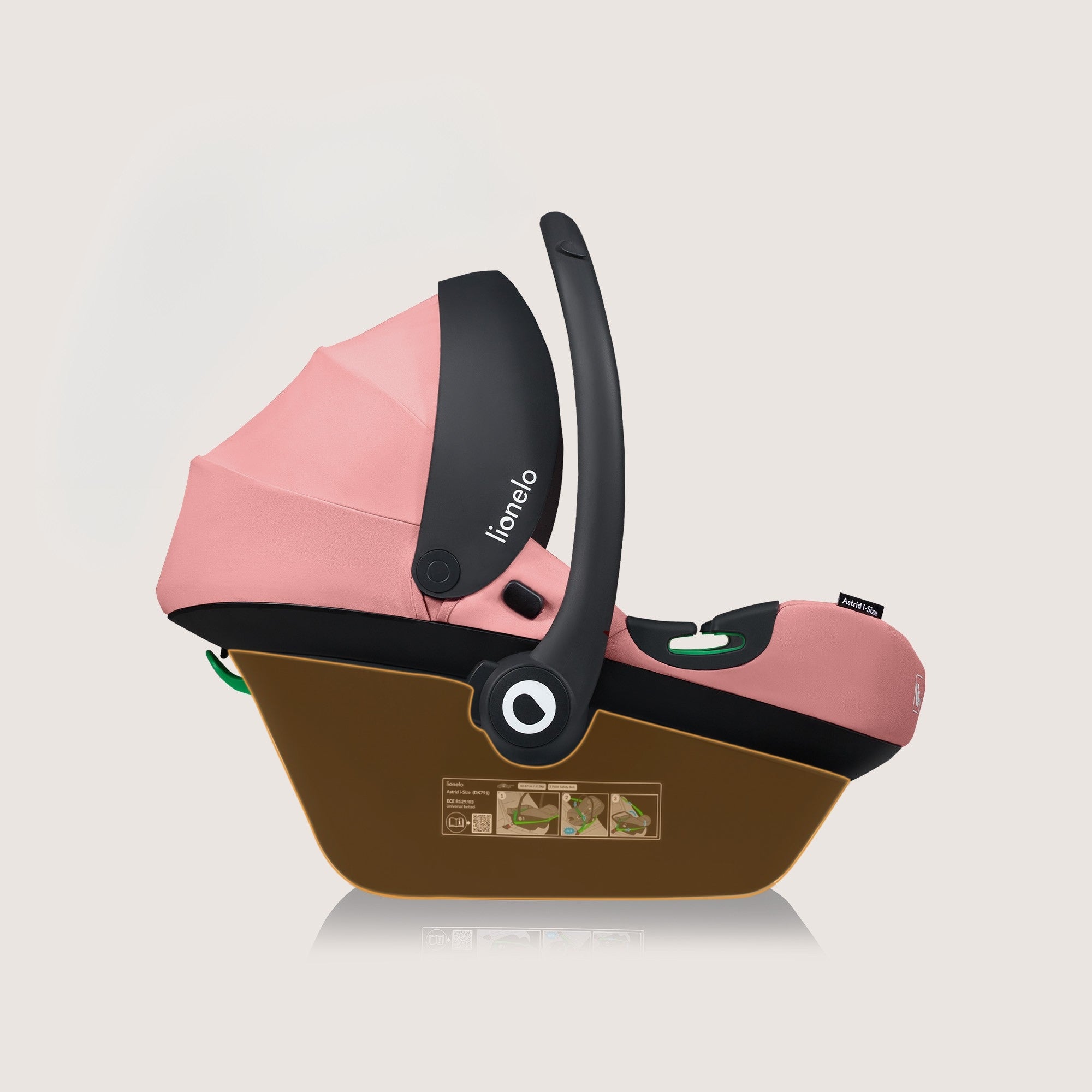 Lionelo ADAC car seat set Astrid i-Size + Base Pink EAN (GTIN) 5903771725002