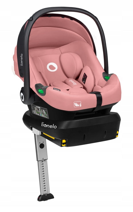 Lionelo Astrid i-Size Set Pink Coral Seat with Isofix 725002 Base