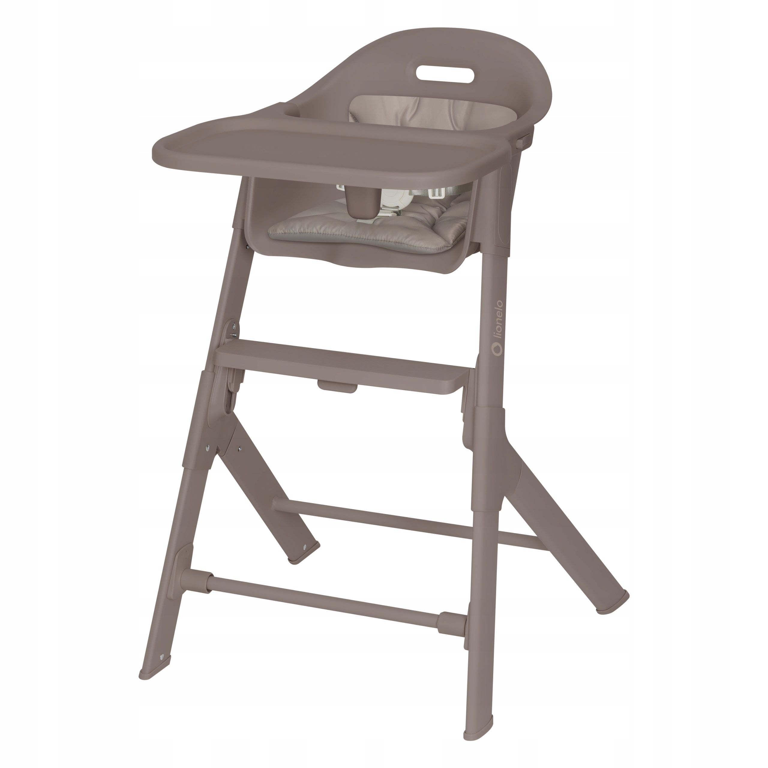 Lionelo BENY Folding Highchair Adjustable with Beige TAUPE Tray