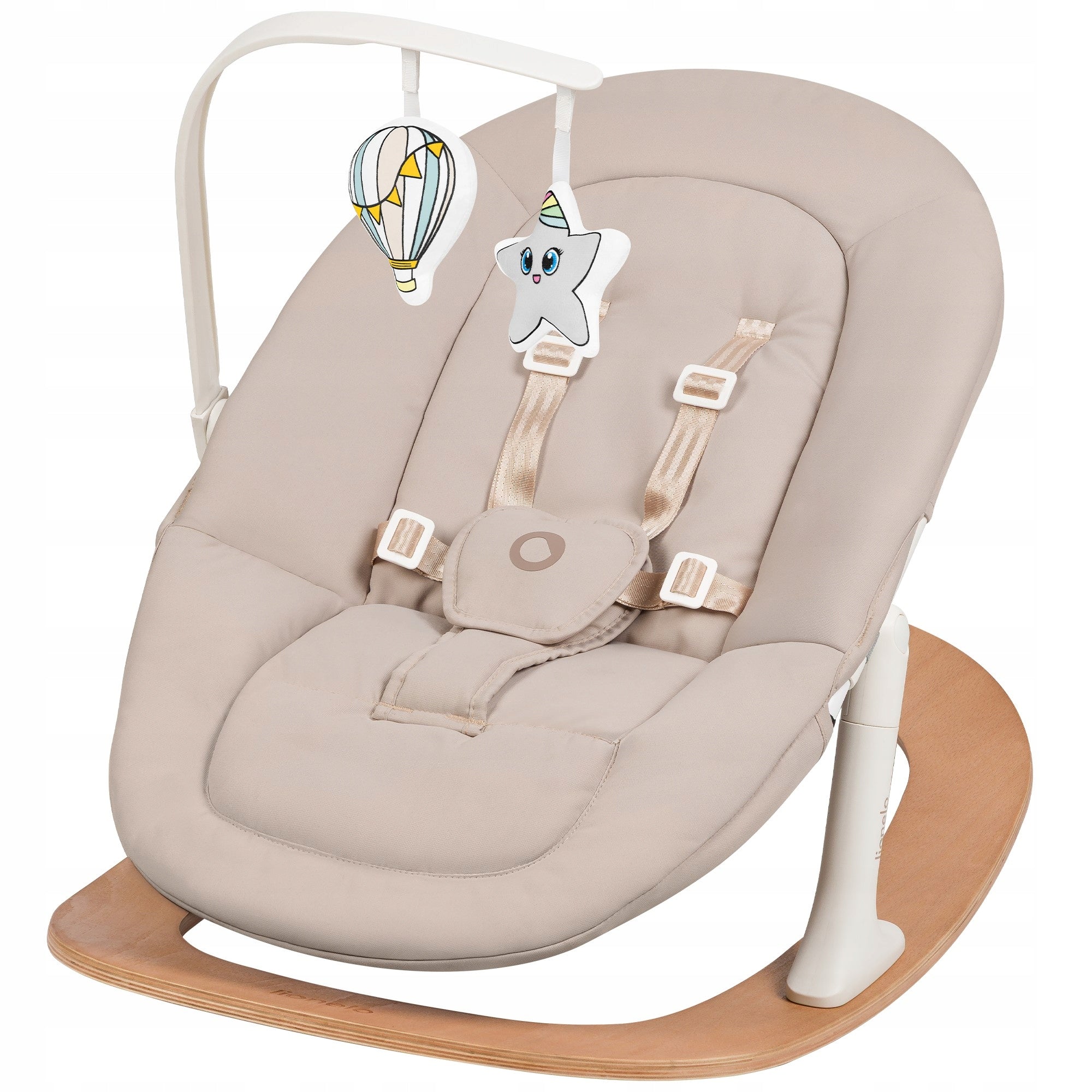 Lionelo Baby rocker lounger natural fabric Celia Beige